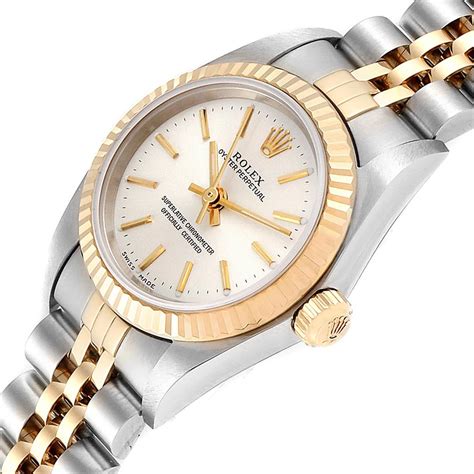 ladies oyster perpetual rolex gold.